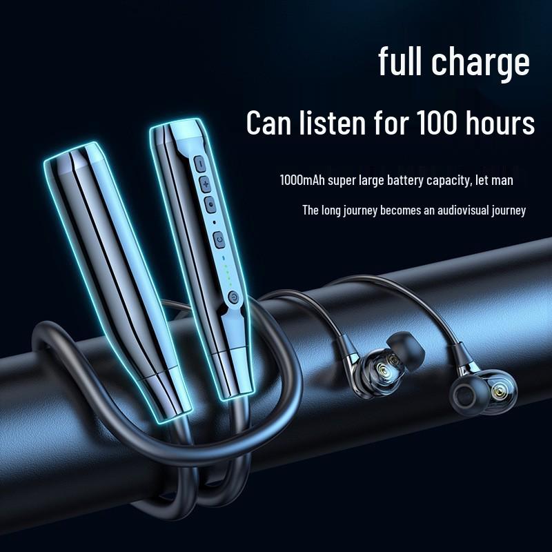 A13T Bluetooth Neckband: Four-Speaker In-Ear Wireless Sports Headset