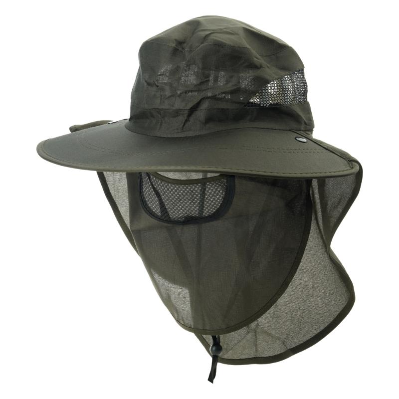 Camping Mesh Breathable Sun Hat Wide Brims Sun Protections Cap Mountaineering Cap Large Fisherman Hat Bucket Outdoor