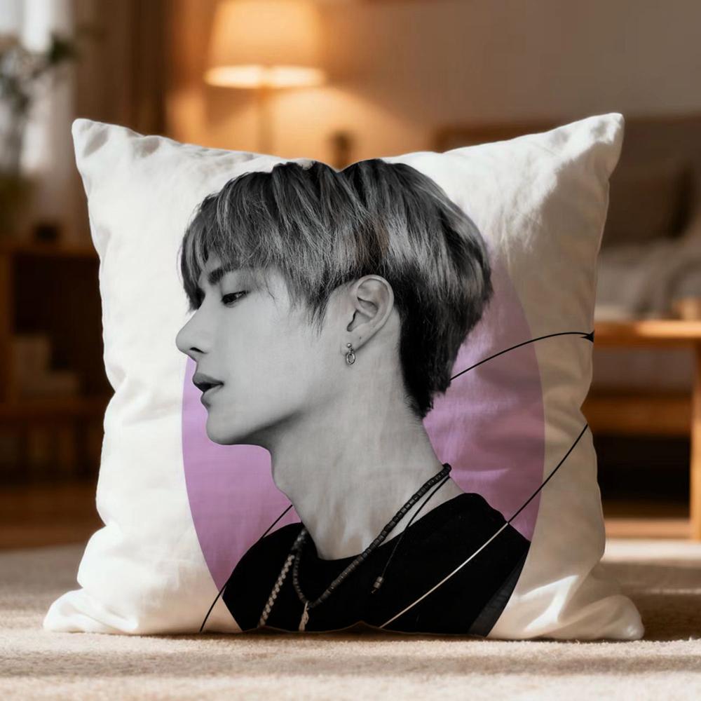 Fashion W-WWang Yibo Cushion Cover Soft Washable Pillow Case Multi-Scene for Couch Bed Travel Office Use