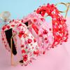 Red Pearl Fabric Headband Valentine's Day Party Gift Love Letter Heart Hair Accessories Women's Headband