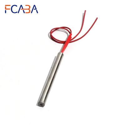 5 Stück 20mm 80~95mm 201SUS Rohrheizpatrone 110/220/380V Elektrisches Heizrohr 400/410/420/450/470W Widerstandselement