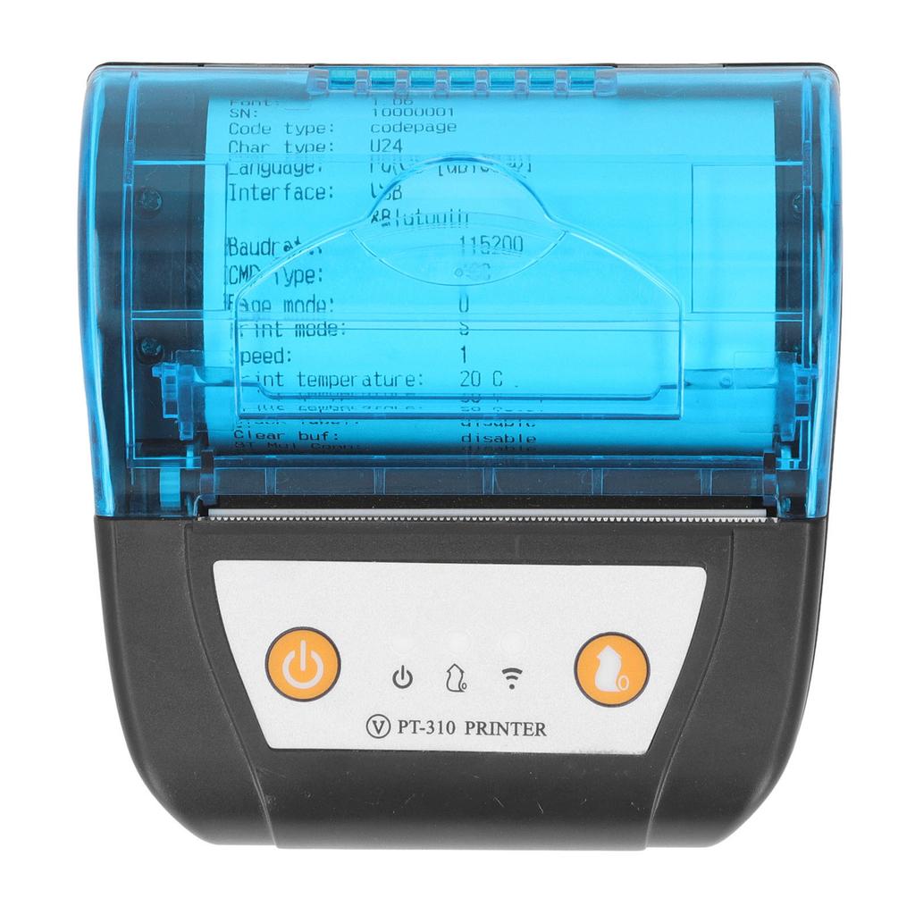 80mm Bluetooth Receipt Printer Portable Label Printer Wireless Thermal Printing Machine Built In Battery