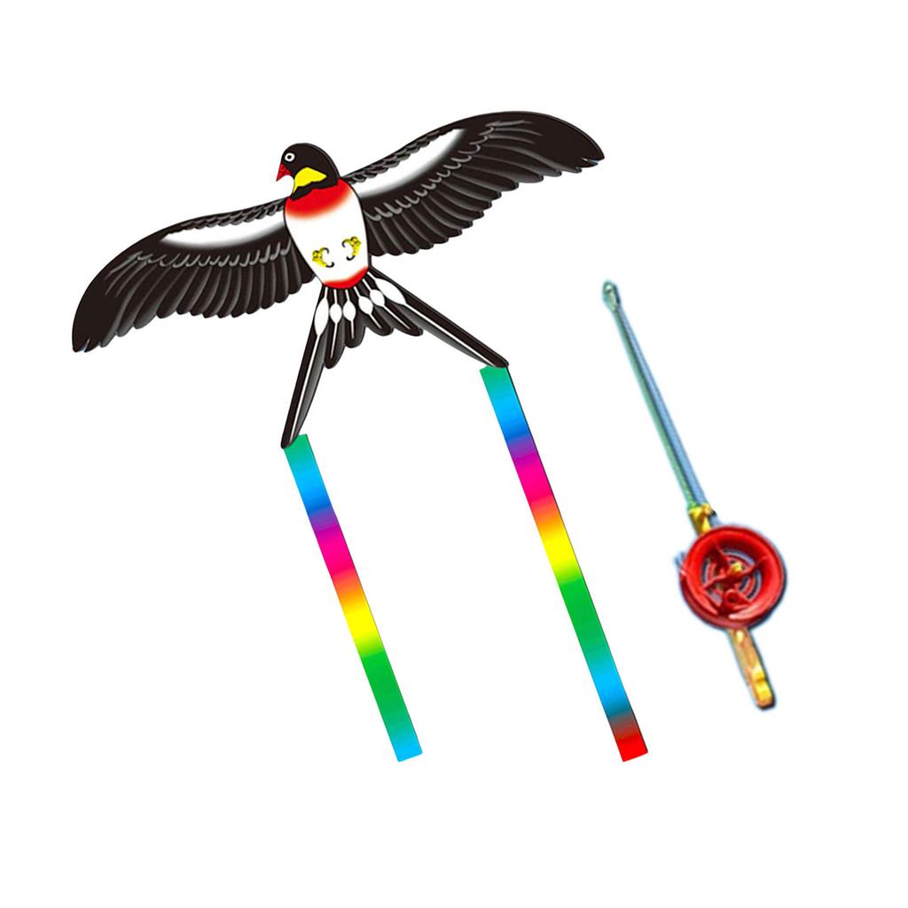 Dynamischer Drachen, 3D-Angelruten-Leine, Mikrodrachen, leicht fliegendes Spielzeug, Langschwanzdrachen, beliebte Strandaktivität, Eltern-Kind-Bevorzugung