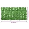 VidaXL Écran de Balcon avec Feuilles, Brise-vue, Écran de Confidentialité, Clôture de Protection, Écran d'Intimité Jardin, 367844