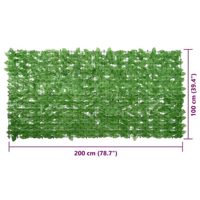 VidaXL Écran de Balcon avec Feuilles, Brise-vue, Écran de Confidentialité, Clôture de Protection, Écran d'Intimité Jardin, 367844