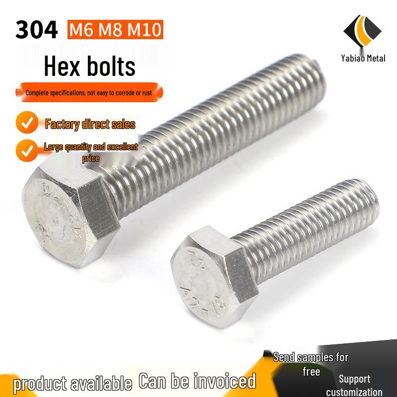 M27-M36 Stainless Steel Hex Head Bolt & Extended Threaded Rod