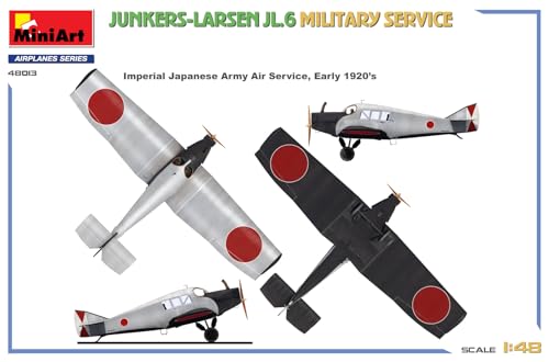 Miniart 1/48 Junkers-Larsen JL.6 Military Plastic Model Kit MA48013 (Airplane)