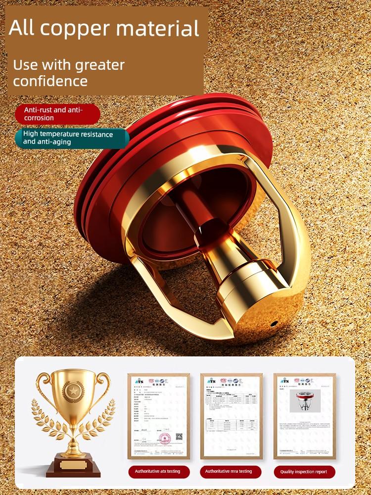More Than German Cat Magnetic Suspension Floor Drain Odor Preventer Copper Bathroom Sewer Anti-Return Inner Core Sewer Check Valve