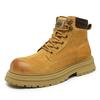 Martin boots men's new leather British retro rhubarb boots platform short boots hiking outdoor hiking boots