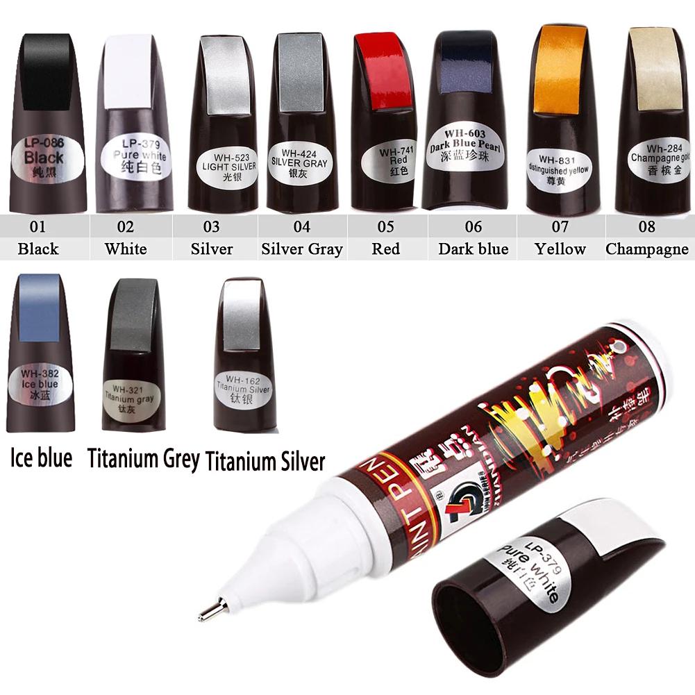 Car Paint Scratches Repair Pen Brush Waterproof Paint Marker Pen Car Tyre Tread Care Automotive Maintain Black White Red Silver