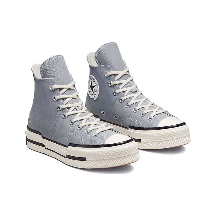 Converse Chuck 70 Plus High Ash Stone Sneakers Unisex Szare Białe Czarne A00741C