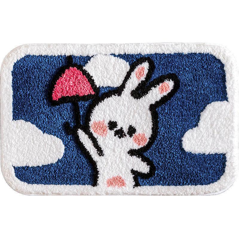 Cartoon Floor Mat Toilet Toilet Absorbent Kitchen Bathroom Non-slip Mat Door Entry Floor Mat Bedroom Carpet Floor Mat