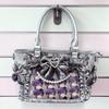 Pearl Ribbon Velvet Ita Gray [Best Wish] Bag, [Used]