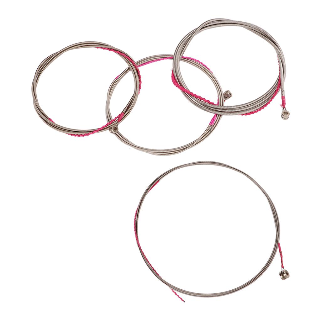 4pcs Bass Strings 4 String Metal Replaceable Decorative Practical Guitar Strings Replacement for