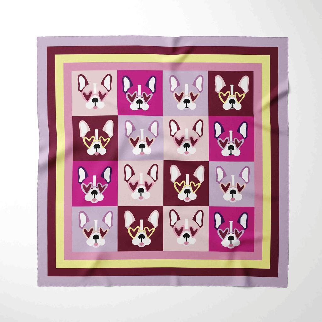 Fashion Silk Satin Hair Scarf Women Handkerchief Printed Female Square Head Bandana Small Neck Muffler Hijab Lady Girl