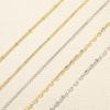 Collier à chaîne à billes en forme de O en acier titane pour bijoux DIY, 40+5cm
