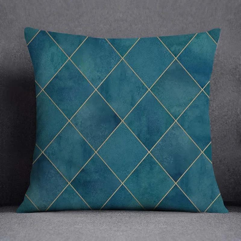 Dark Green Flower and Animal Pattern Home Decoration Pillowcase Square Pillowcase Home Office Decoration Cushion Cover