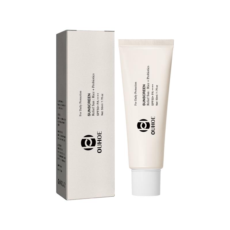 Protector Solar Facial Iluminador con Probióticos de Arroz Protección UV Ligera No Graso Hidratante para Uso en la Oficina