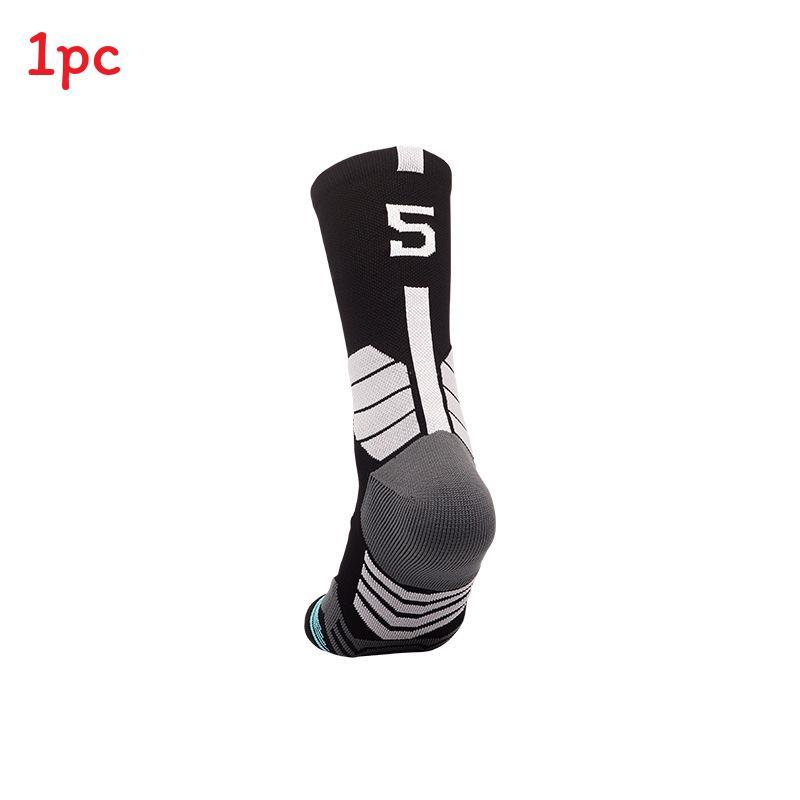 Basketballsocken für Erwachsene aus atmungsaktivem Nylonmaterial für sportliche Leistung und Feuchtigkeitstransport