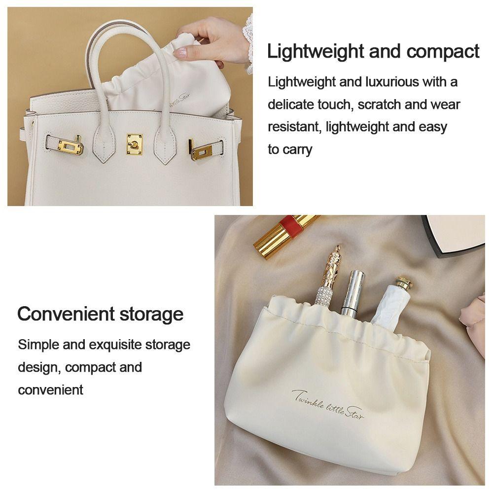 PU Leather Coin Purse Self-closing Lipstick Cosmetic Bag Travel Accessories Shrapnel Bag