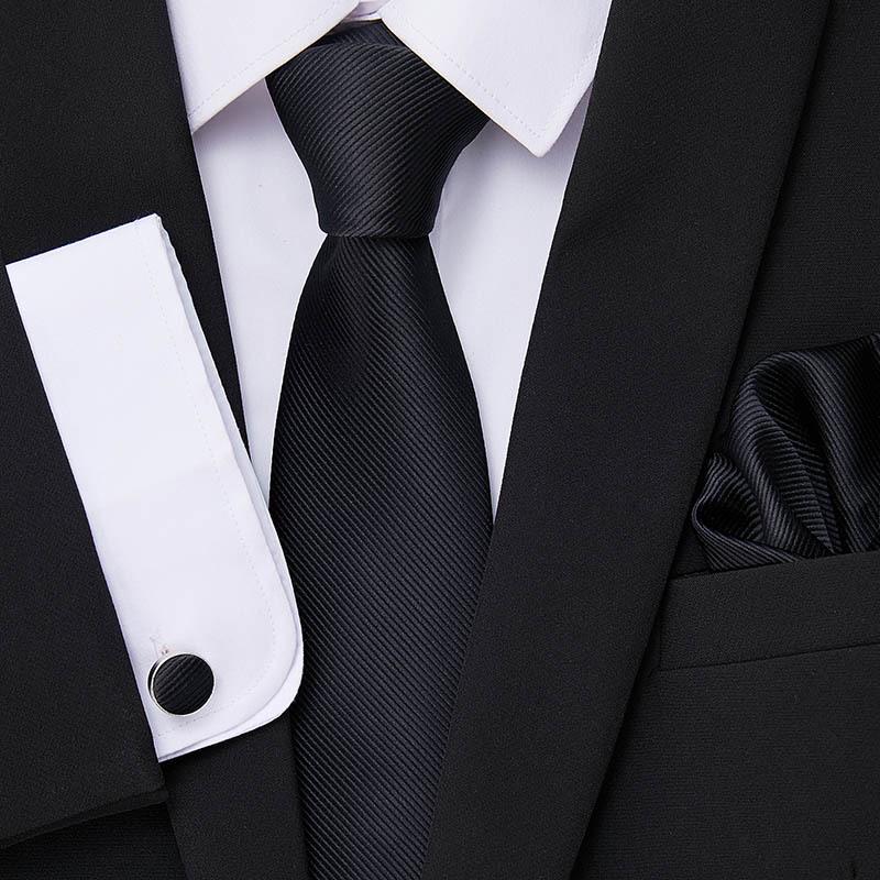 

Men s Formal Polyester Tie and Pocket Square Set for Business or Wedding Events