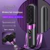 Cross-Border Portable LCD Wireless Hair Straightening Comb - Non-Damaging Heat Styling