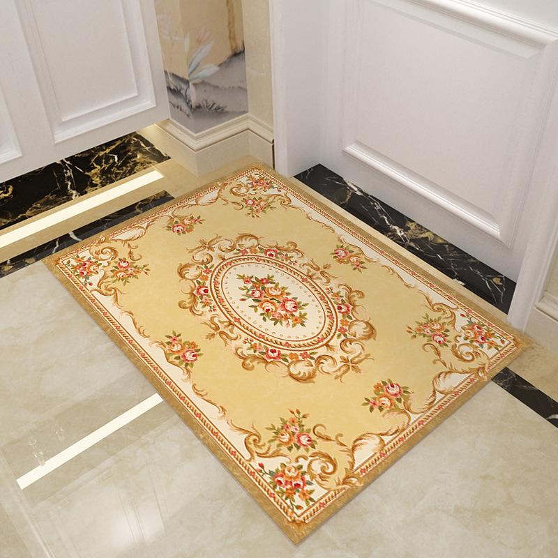 Home Floor Mat European Style Luxury Bathroom Non Slip Floor Mat Door Mat Bathroom Absorbent Floor Mat