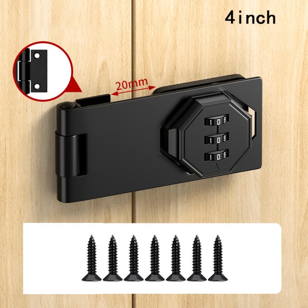 

Кодовый замок с защитой от кражи, 3-значный кодовый замок, оконные стопоры, новый кодовый замок для шкафа 4inch black