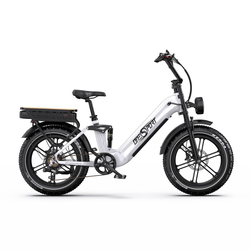 ONESPORT OT08Pro Erwachsenen E-Bike 500W Motor 48V36AH Doppelakku Mountain Offroad Elektrofahrrad 20 Zoll Fat Tire Elektrofahrrad