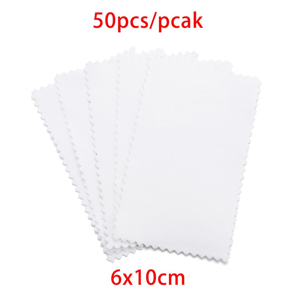 10-50pcs Polish Polishing Cloth Silver Color Cleaning  Polishing Cloth Soft Clean Wipe Wiping Cloth For Silver Gold Jewelry Tool