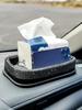 Crystal Rhinestone Car Dashboard Organizer – Storage Tray for Tissues, Phones & Small Items, Elegant Car Interior Decor