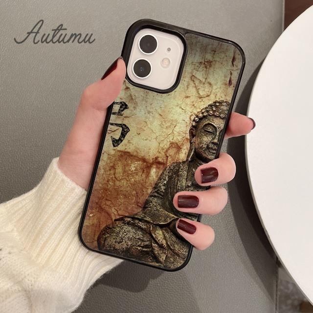 Buddha Phone Case for iPhone 11 12 13 14 Pro Max Mini X XR XS SE 2020 5 6S 7 8 Plus Samsung Galaxy S21 S22 Cover Shell