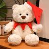 Christmas Teddy Bear Plush Toy With Dress For Holiday Decor Gift For Kids And Adults