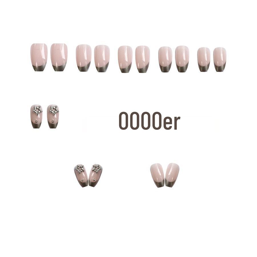 Star & Moon Series: Mocha Aurora Nails - Sweet, Skin-Brightening, Crushed Diamonds & Pearls Manicure