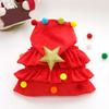 Cloak Cosplay Costume Plush Ball Star Decor Scattered Ruffle Hem Festive New Year