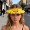 Novelty Hand-Shaped Sun Visor Hat Adjustable Outdoor Sun Protection Cap Unique Design for Casual Wear and Outdoor Activities