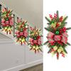 Christmas Staircase Wreath Floor Hanging Bow Pendant Decoration Christmas Nordic Home Style