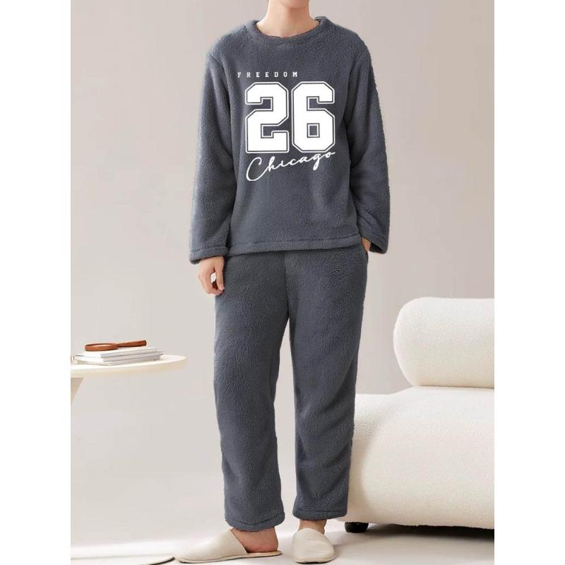 

Lightweight Soft & Anti-Static, Men s Flannel 2-Piece Outfit, Ideal for Transitional Weather & Travel XXL серый