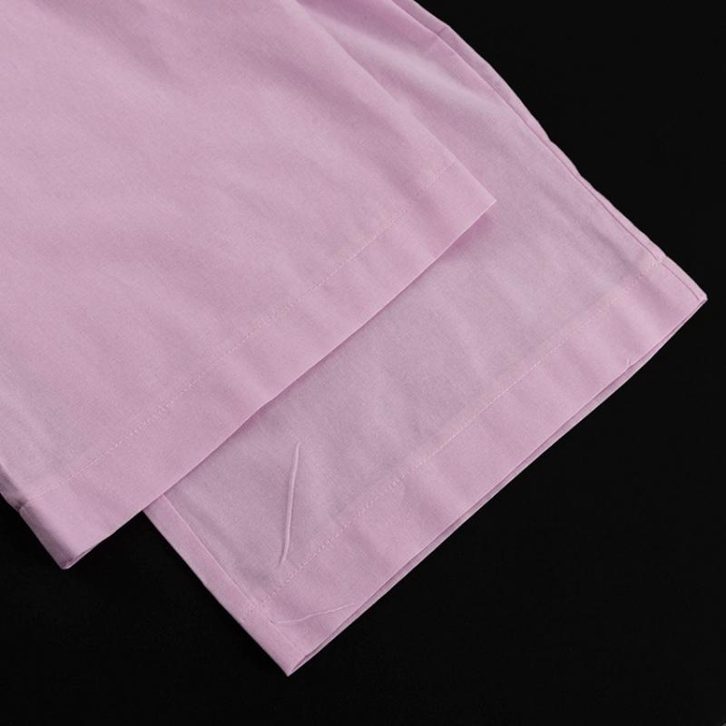 Summer Chic Women'S Set Solid Color Cotton Linen Two Piece Set Fashion Ruffles Sleeveless Tank Top With Wide Pants Outfit Female