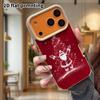 Phone Case: Lambskin 2D Flat Samsung Galaxy A34 A35 M05 M06 S20 S22 S21 FE Plus 5G Protective Case, Bright Red Background, Christmas and Halloween Gif