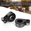 Pair of 32mm 1.25in Foot Peg Mounting Clamp Motorcycle Footrest Bracket Fit for Honda Silver and Black