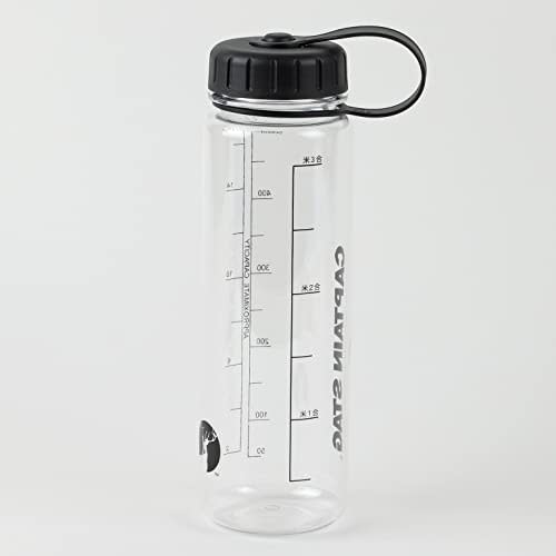 Captain Stag (CAPTAIN STAG) Water Bottle, Sports Bottle, 500ml, Direct Drinking, with Rice Graduations, 3.3 Cups, Black, UE-3379