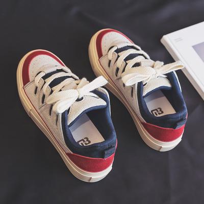 Spring Canvas Sneakers Women's New Retro Easy Matching Platform Bread Shoes