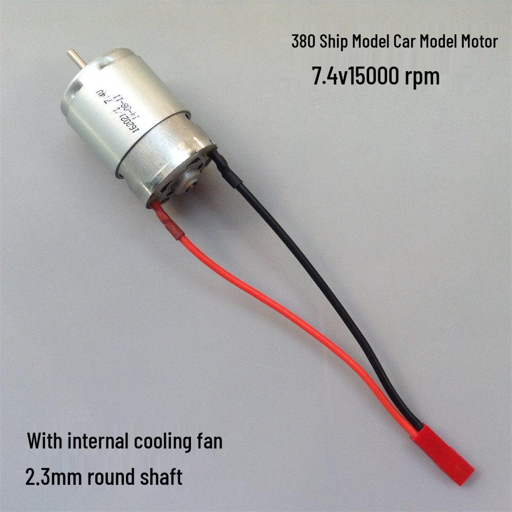 

20A Bidirectional ESC with 380 Brushed Motor & Cooling Fan for Boat/Car Models, 7.4V, 15000 RPM