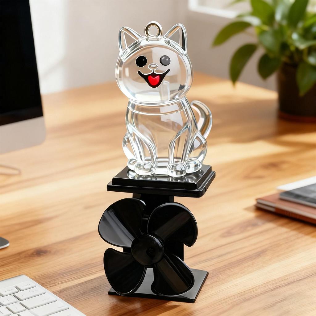 Dog Statue Motorcycle Light Up Decoration Wind Powered Animal Figurine for Motorcycle Handlebar Outdoor Cycling Night Riding