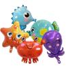 5 szt. Urocze Balony Foliowe Zwierzęta Morskie Ryba Ośmiornica Konik Morski Hel Powietrze Globos Dzieci Motyw Świata Oceanu Dekoracja Urodzinowa