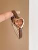 New Fashionable Elegant Woman' Watches Heart-Shaped Small Dial Leather Strap Water-Resistant Quartz Ladies' Wristwatch Gift