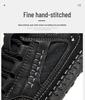 2025 Plus Size Hand-stitched Men's Leather Slip-on Casual Low-top Shoes for Spring