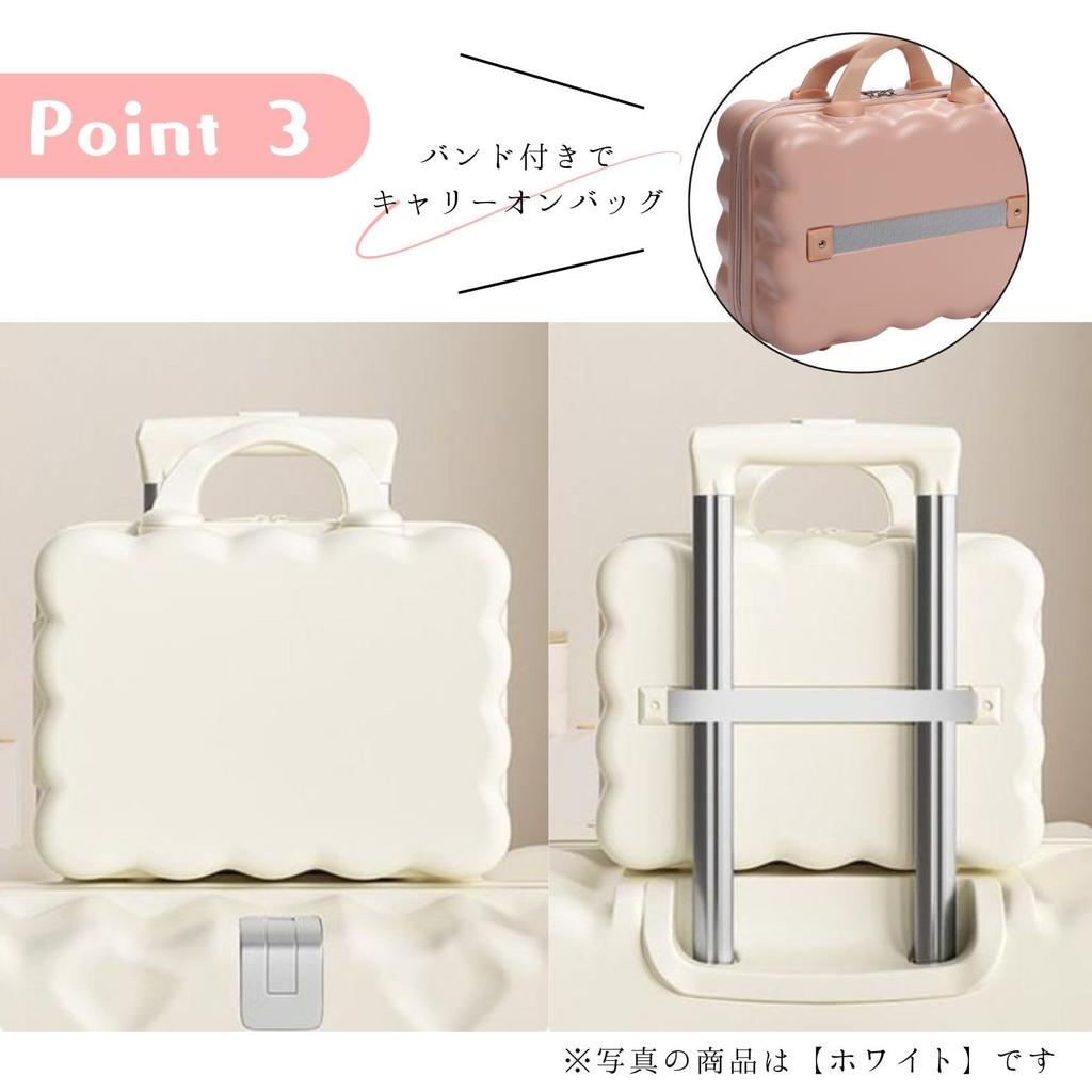 Partools Mini Suitcase, Fluffy Pastel Pink, Carry-on Bag, Storage Case, Stylish, Lightweight, Carry-on Compatible (Pink)