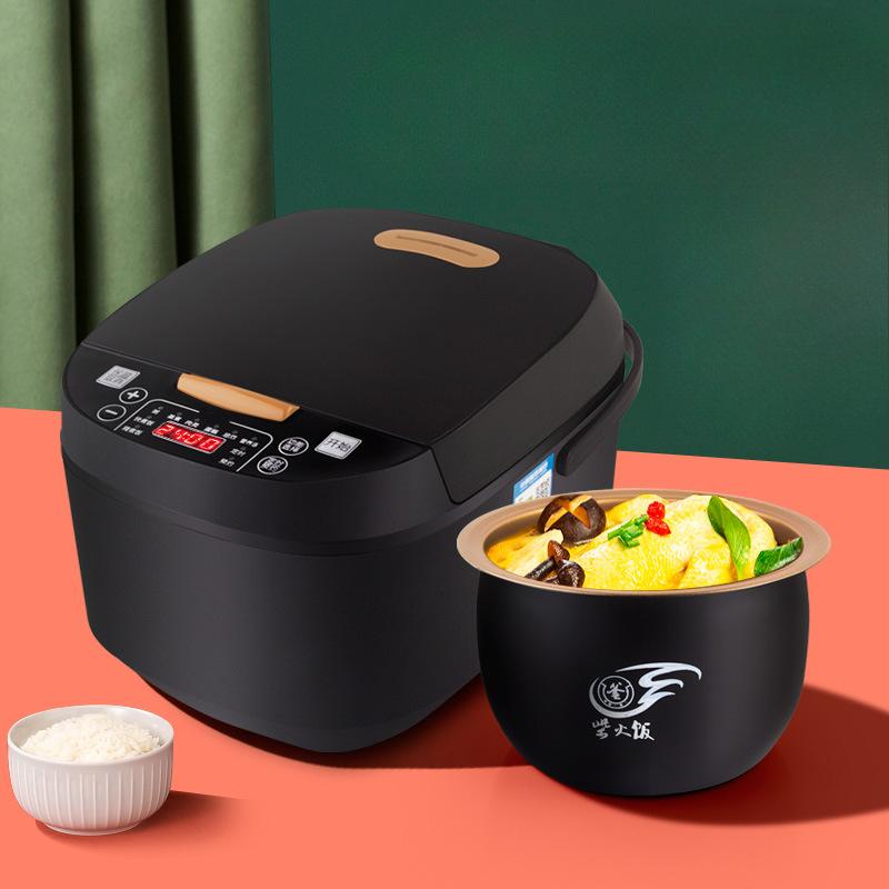 Smart Touch Screen Rice Cooker, Multi-functional Square Rice Cooker, Large-capacity Regular Reservation 5L Rice Cooker